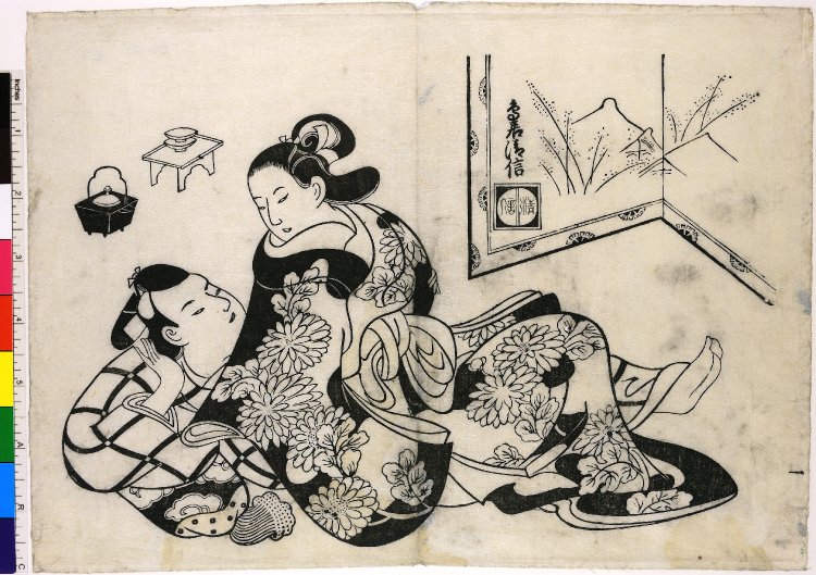 Torii Kiyonobu I Shunga Print British Museum Ukiyo