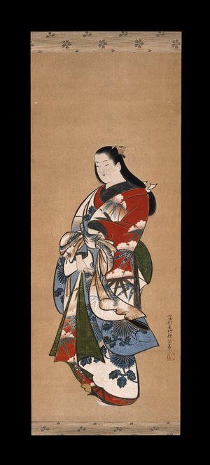 豊原周延: painting / hanging scroll - 大英博物館