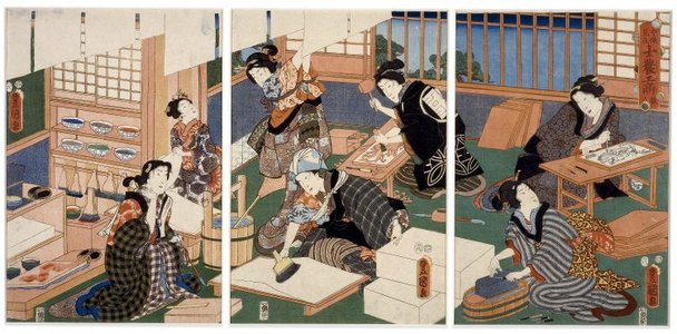 Utagawa Kunisada: Shokunin / Imayo mitate shi-no-ko-sho - British Museum