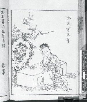 Tsukioka Settei: Wakan meihitsu kingyoku gafu 金玉画府 - British Museum
