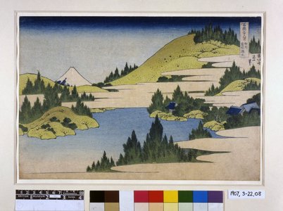 Katsushika Hokusai: Soshu Hakone no kosui 相州箱根湖水 (Hakone Lake in Sagami Province) / Fugaku sanju-rokkei 冨嶽三十六景 (Thirty-Six Views of Mt Fuji) - British Museum