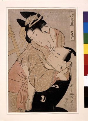 喜多川歌麿: Shichi-danme 七段目 (Act Seven) / Chushingura 忠臣蔵 (Treasury of the Loyal Retainers) - 大英博物館