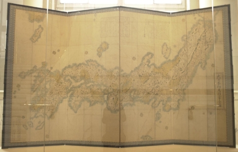 Kichimonjiya Izaemonによる浮世絵「Dai Nihon saiken shisho zenzu 大日本細見指掌全図 (Clear and Detailed Map of Great Japan)」