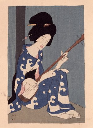 Takehisa Yumeji: Shamisen gusa 三味線草 (Shamisen Leaves) - British Museum