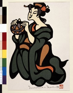 Tsukioka Yoshitoshi: Geisha - British Museum