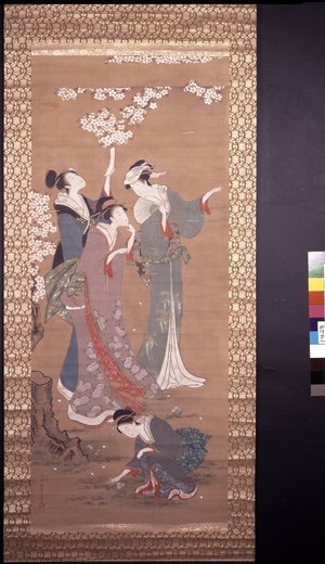 細田栄之: forgery / painting / hanging scroll - 大英博物館