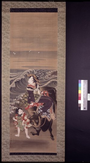 歌川豊国: mitate-e / painting / hanging scroll - 大英博物館