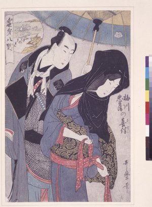 Kitagawa Utamaro: Umekawa Chubei kihan 梅川忠兵衛の喜伴 (The Lovers Chubei and Umekawa) / Omi hakkei 逢身八契 (Eight Meetings) - British Museum