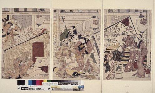 喜多川歌麿: print / polyptych print - 大英博物館