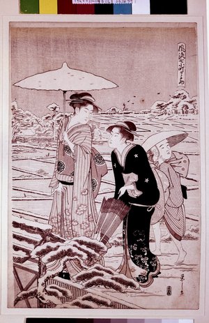 Hosoda Eishi: Kaigyo / Furyu Nana-Komachi - British Museum