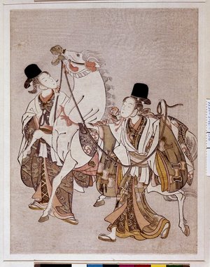 喜多川歌麿: Ushi no koku, Tatsumi (Hour of the Ox [2am], Fukagawa Geisha) / Fuzoku bijin tokei 風俗美人時計 (Customs of Beauties Around the Clock) - 大英博物館