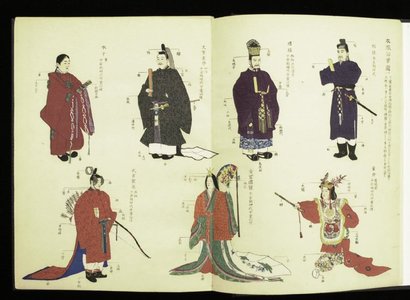 Unknown, 無款 (null)による浮世絵「Illustrations of Japanese costume, furniture, etc.」