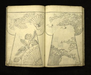 Buheiji: Hinagata Matsu no tsuki 雛形 松の月 (Patterns for Noble Ladies) / Ehon kimono no moyo (Picture-book of Kimono Designs (MS title)) - British Museum