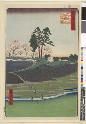 Utagawa Hiroshige: No 28 Shinagawa Gotenyama / Meisho Edo Hyakkei - British Museum