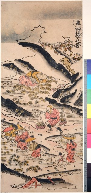 Torii Kiyomasu II: Natsu-ta-ne no zu (Summer) / Shiki no hyakusho (Peasants in the Four Seasons) - British Museum