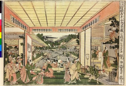 北尾政美: Uki-e Kanadehon Chushingura Shichi-damme / Uki-e - 大英博物館