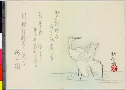 Shuchiku: surimono - 大英博物館