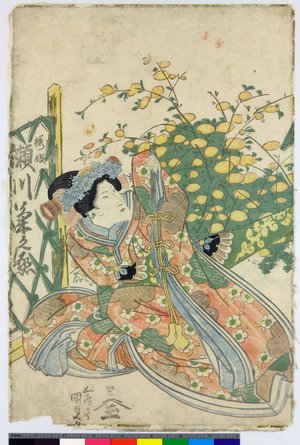 歌川国貞: Segawa Kikunojo as Sakurahime 瀬川菊之丞の桜姫 - 大英博物館