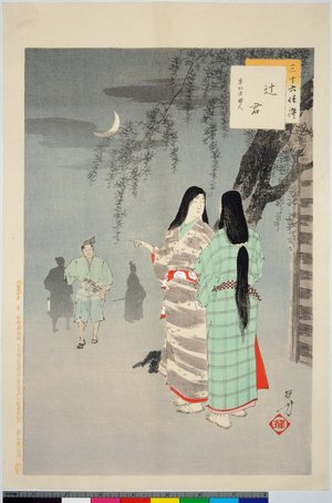 Mizuno Toshikata: Sanjuroku i kurabe 三十六佳撰 (the Thirty-six Beauties Compared) - British Museum
