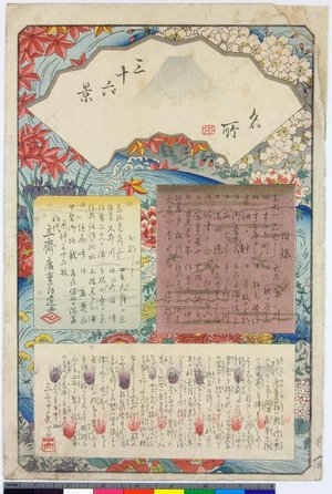 Utagawa Hiroshige: Meisho Fuji sanjurokkei / Fuji Sanju Rokkei - British Museum