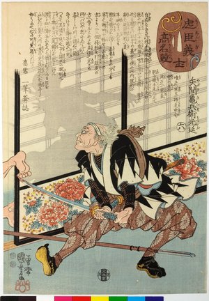 歌川国芳: Chushingishi komyo kurabe 忠臣義士高名比 (Comparison of the High Renown of the Loyal Retainers and Faithful Samurai) - 大英博物館