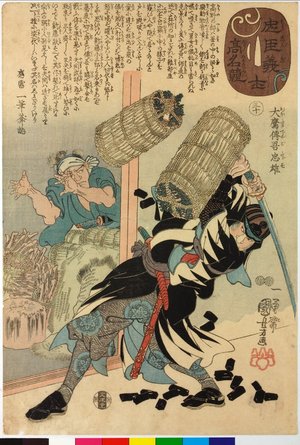 歌川国芳: Chushingishi komyo kurabe 忠臣義士高名比 (Comparison of the High Renown of the Loyal Retainers and Faithful Samurai) - 大英博物館