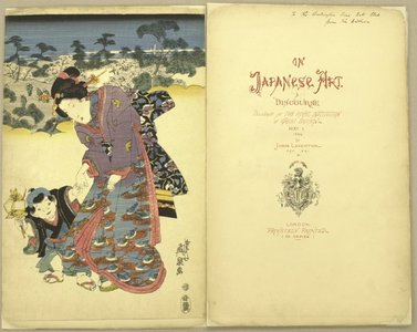 Keisai Eisen: On Japanese Art: A Discourse delivered at the Royal Institution of Great Britain, May 1. 1863 - British Museum