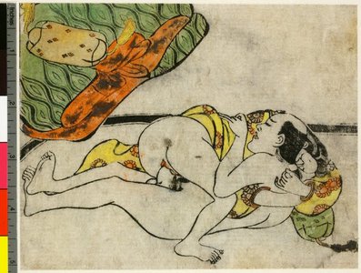 Hishikawa Moronobu: Koshoku ito yanagi 好色いと柳 - British Museum