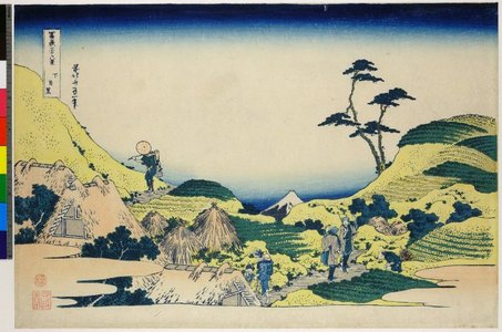 Katsushika Hokusai: Shimo-Meguro 下目黒 (Lower Meguro) / Fugaku sanju-rokkei 冨嶽三十六景 (Thirty-Six Views of Mt Fuji) - British Museum