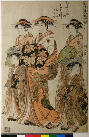 鳥居清長: Hinagata Wakana no Hatsumoyo - 大英博物館