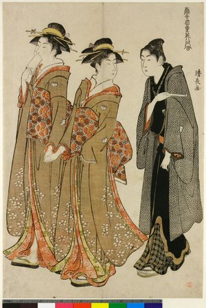 Torii Kiyonaga: Tosei Yuri Bijin Awase - British Museum