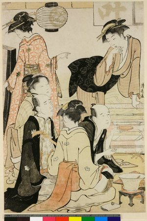 Torii Kiyonaga: triptych print - British Museum