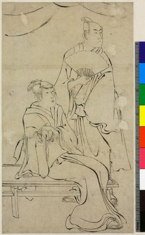 Torii Kiyonaga: print / drawing (?) - British Museum