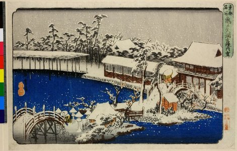 Utagawa Hiroshige: Kameido Tenmangu keidai yuki / Toto Meisho - British Museum