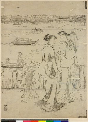 Katsukawa Shuncho: triptych print - British Museum
