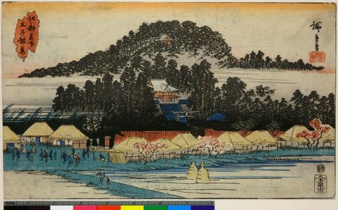 Utagawa Hiroshige: Oji Inari / Koto Meisho - British Museum