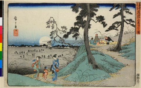 Utagawa Hiroshige: Dokanyama mushi-kiki no zu / Toto Meisho - British Museum