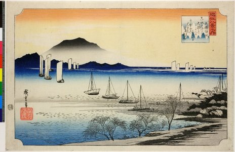 Utagawa Hiroshige: Yabase kihan / Omi Hakkei no uchi - British Museum