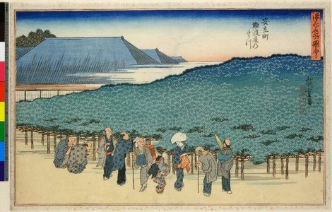 Utagawa Hiroshige: Anryumachi Naniwaya no matsu / Naniwa meisho zue - British Museum