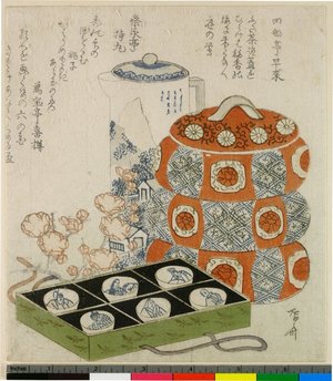 柳々居辰斎: surimono / print - 大英博物館