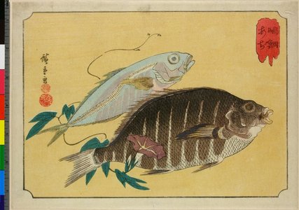 歌川広重: Shimadai Aji - 大英博物館