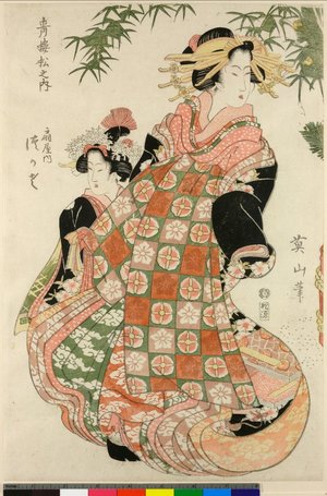 Kikugawa Eizan: Seiro matsu no uchi - British Museum