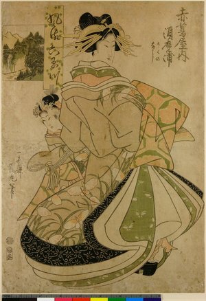 Utagawa Kunimaru: Furyu Mu-Tamagawa - 大英博物館