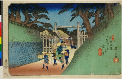 Utagawa Hiroshige: No 38,Fukushima / Kisokaido Rokujukyáu-tsugi no uchi - British Museum