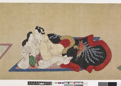 菱川師平: shunga / painting / handscroll - 大英博物館