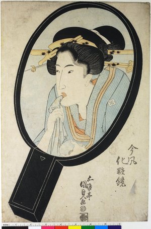 歌川国貞: Kinfu kesho kagami - 大英博物館