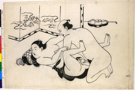 鳥居清信: shunga / print - 大英博物館