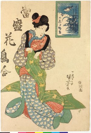 Utagawa Kuniyoshi: Tosei kacho awase 當聖盛花鳥合 (Modern Comparisons of Flowers and Birds) - British Museum