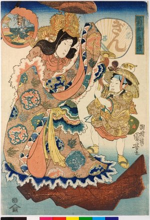 歌川国芳: Sairei kikuzuki 祭礼？禮 (Ninth Month) - 大英博物館