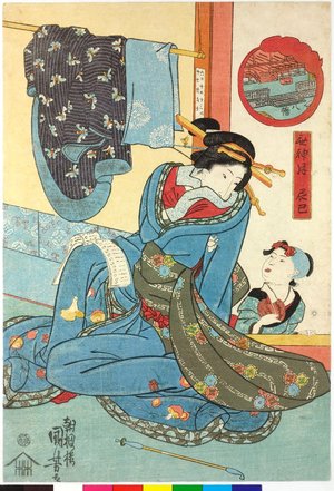 Utagawa Kuniyoshi, 歌川国芳 (Utagawa Kuniyoshi (歌川国芳))による浮世絵「kaminazuki ？神月？己 (Tenth Month)」